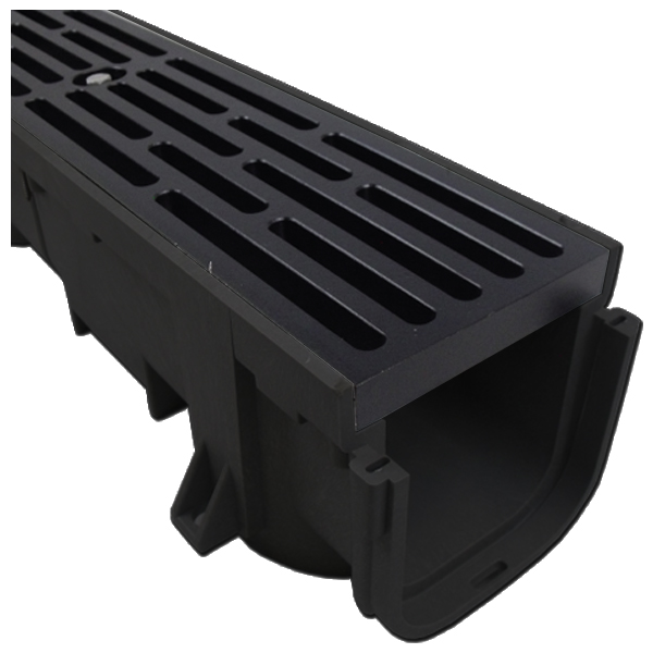 Polylok Trench Drain 4' w/Metal Grate