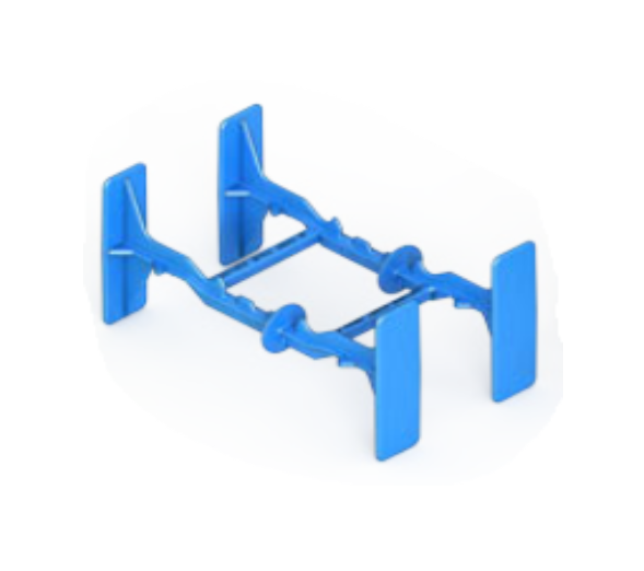 Quad-Lock 6" Tie (Blue)