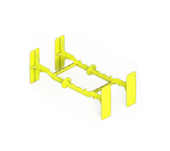 Quad-Lock 8" Tie (Yellow)