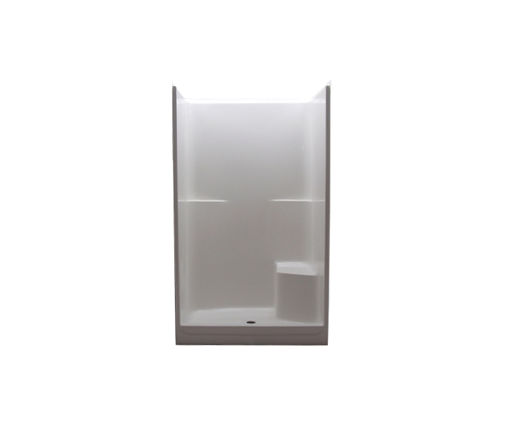 Salo 48 x 32" 1Pc Shower Bone 48"W x 32"D x 80-3/4"H Right Hand Plumbing Left Hand Seat