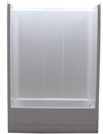 [fst154r] Salo 54" 1Pc Tub & Shower White, Right 54"W x 31"D x 77"H Right Hand Plumbing