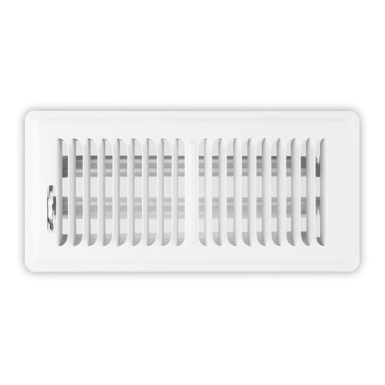 4" x 10" Floor Register White