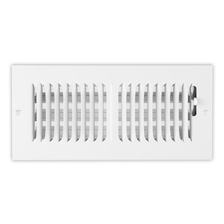 8" x 6" Wall Register White