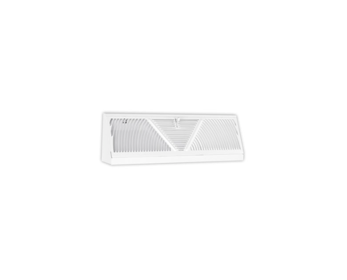 [hrb18] 18" Triangle Baseboard Diffuser Wh