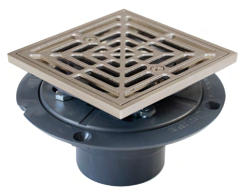 [ds821200anq] Bolt Down Shower ABS HEAVY Square Sioux Chief