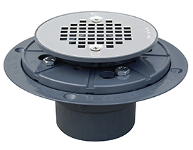 [ds821200p] Bolt Down Shower Drain PVC Sioux Chief