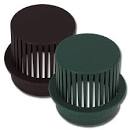 6" Atrium Grate Black Plastic