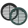 4" Round Grate Green Plastic