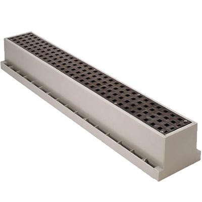 Tuf-Tite Channel Drain 3' Complete with Grate & End Caps