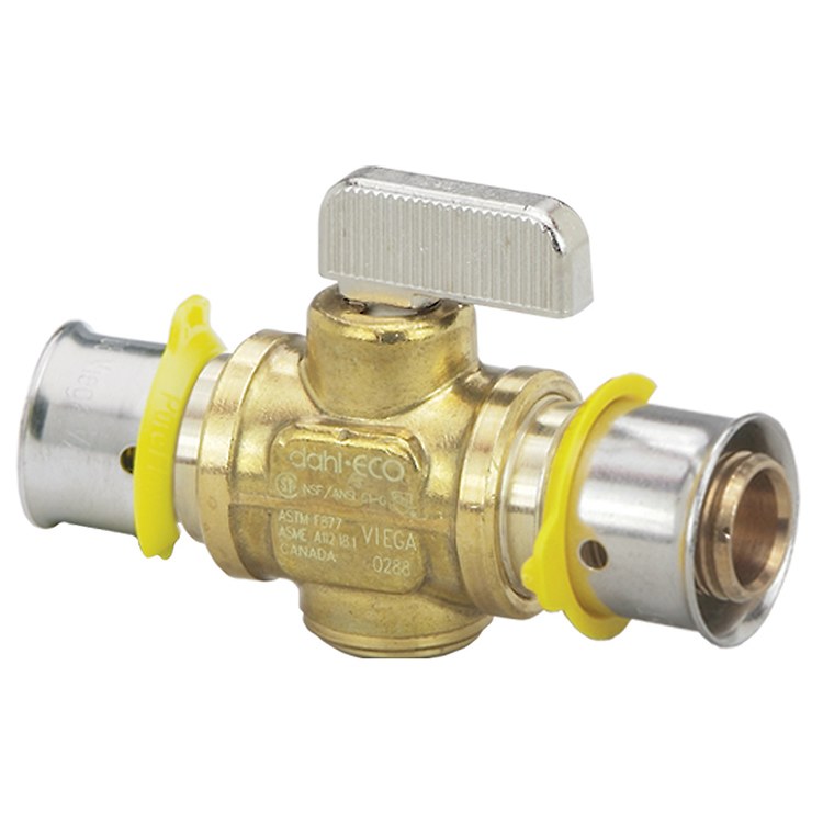 1/2" Ball Valve Viega Pex Brass