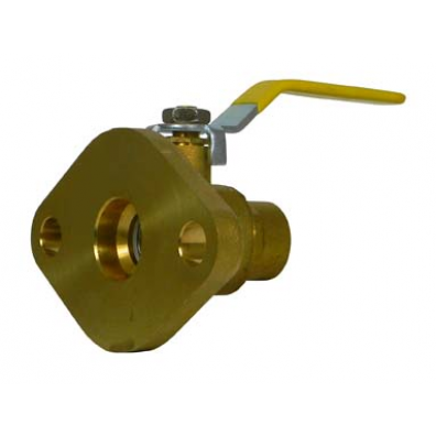 1" Flanged Ball Valve Sweat AY McDonald 2029S