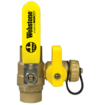 [hvwbd8] 1" Ball Drain Purge Valve Sweat Webstone 50614w