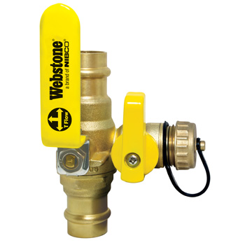 [hvwbdq8] 1" Ball Drain Purge Valve Press Webstone 80614w