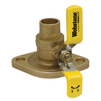 [hvwfs6] 3/4" Rotating Flanged Valve Sweat Webstone 51403w