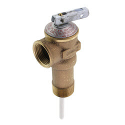 Wilkins 3/4" Water Heater T&P Valve Long
