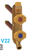 [pvswv22c312] Woodford Vertical Hot/Cold Sillcock